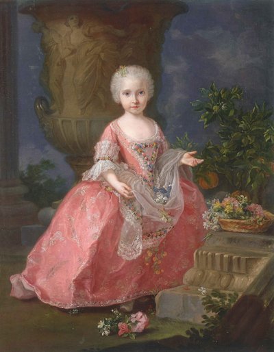 Portrait of Infanta Maria Luisa of Spain (1745-1792) by Giuseppe Bonito